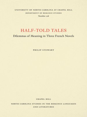 cover image of Half-Told Tales